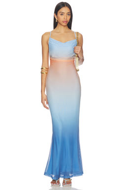 MINKPINK - Solstice Ombre Mesh Maxi Dress