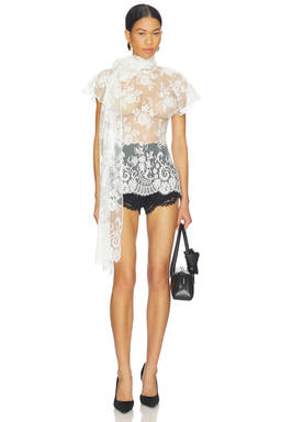 Markgong - Knotted Long Sleeved Top