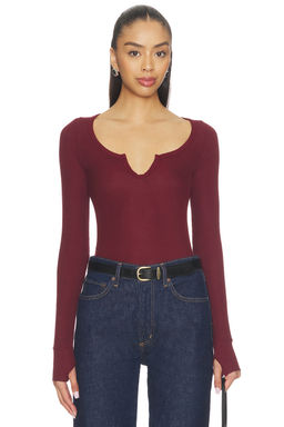 Michael Lauren - Maeve Long Sleeve Scoop Neck Top