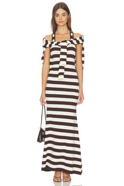 Monse - Back Knot Knitted Maxi Dress