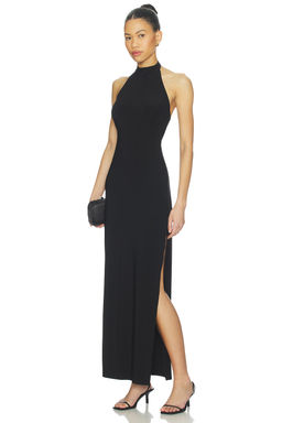 Norma Kamali - x Lifestyle Halter Long Dress With Side Slit