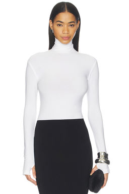 Norma Kamali - Slim Fit Long Sleeve Turtle Top