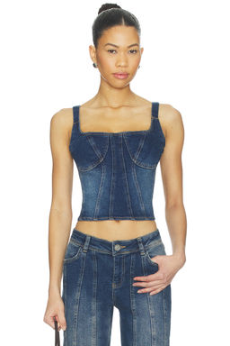 OW Collection - Devin Denim Top