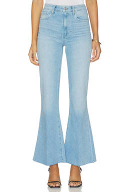 Paige - Marlow Skimmer Undone Hem Seamed Belt Loops Flare Jeans