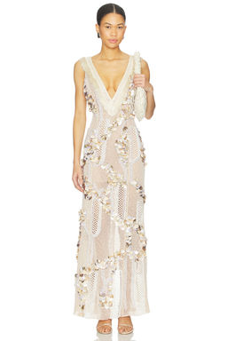 Patbo - Seashell Embroidery Gown