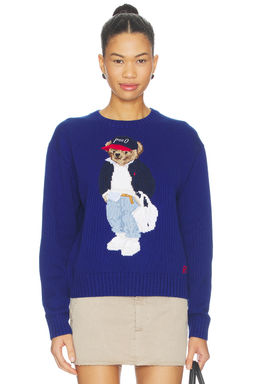 POLO RALPH LAUREN - Cotton Bear Crew Pullover Sweater