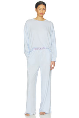 POLO RALPH LAUREN - Crew Neck & Wide Leg Pant Set