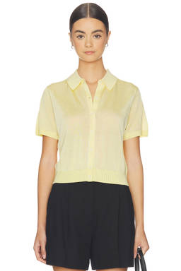 PISTOLA - Lucca Short Sleeve Polo Sweater Top
