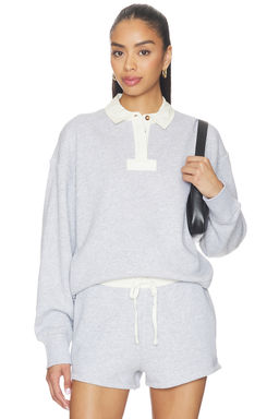 Rag & Bone - Vintage Terry Oversized Polo Sweatshirt in