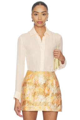 RENGGLI - Silk Georgette Button Up Shirt