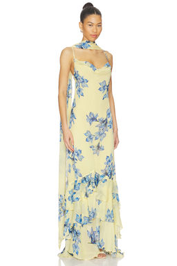 Rococo Sand - Cowl Maxi Dress With Sash