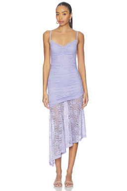 Runaway The Label - Dia Asymmetrical Hem Midi Dress