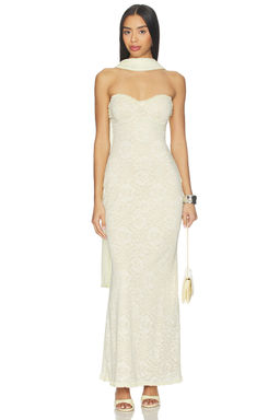 Runaway The Label - Amana Strapless Scarf Maxi Dress