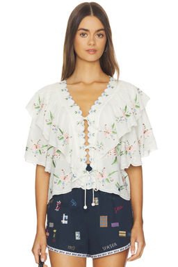 SEA - Serafina Embroidery Shortsleeve Top