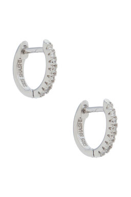 SHASHI - Micro Pave Huggie Earrings
