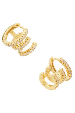 SHASHI - Katerina Triple Pave Earring