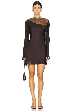Shona Joy - Allegra Lace Panelled Mini Dress