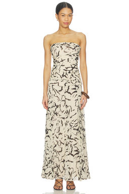 Shona Joy - Rea Strapless Panelled Maxi Dress