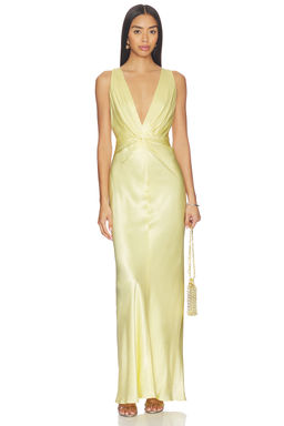 Shona Joy - La Lune Low Twist Maxi Dress