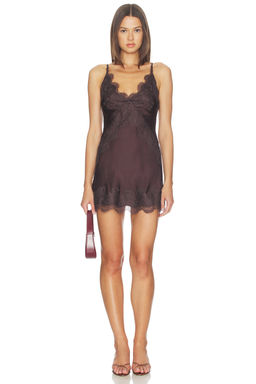 Shona Joy - Simona Lace Slip Mini Dress