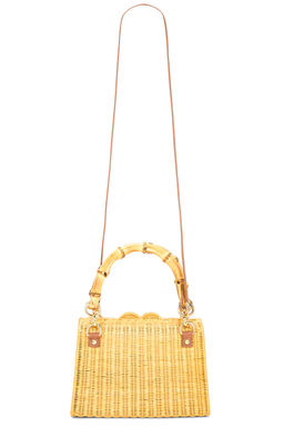 Serpui - Valentina Wicker Top Handle Bag