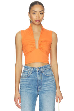 Susana Monaco - Square Gathered Sleeveless Top