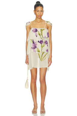 SWF - Tiered Sheer Mini Dress