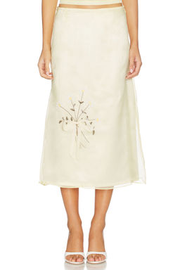 Tanner Fletcher - Lisel Embroidered Daisy Skirt