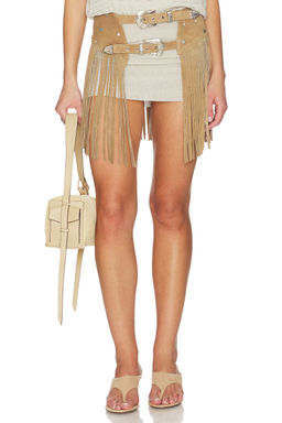 Understated Leather - Dallas Fringe Chapskirt