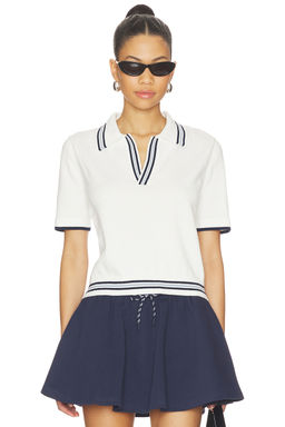 THE UPSIDE - Archie Collared Knit Polo Top