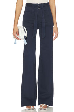 Veronica Beard - Rosanna Corset Wide Leg Jeans