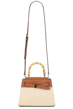 Veronica Beard - Raffia Dash Top Handle Bag