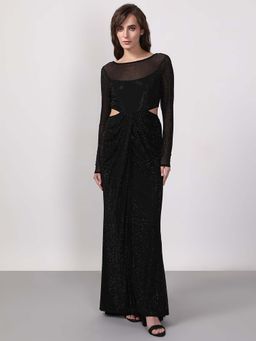 VERO MODA - Black Diamante Maxi Dress