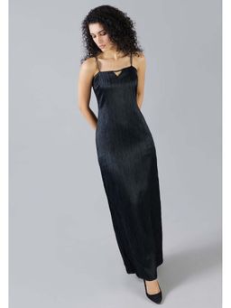MISH - LUXE By MISH Black Straight Fit Maxi Dress