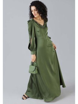 MISH - LUXE By MISH Green Embellished Gown