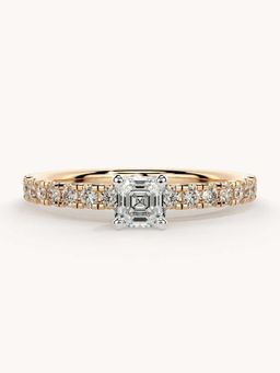 Valanova - Rose Gold Plated Sterling Silver and Certified Lab Grown Diamond 0.56Cts