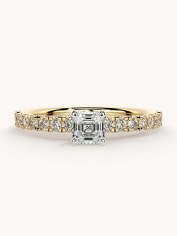 Valanova - Gold Plated Sterling Silver and Certified Lab Grown Diamond 0.56Cts