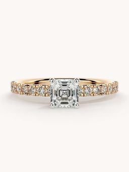 Valanova - Rose Gold Plated Sterling Silver and Certified Lab Grown Diamond 0.81Cts