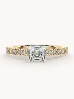 Valanova - Gold Plated Sterling Silver and Certified Lab Grown Diamond 0.81Cts