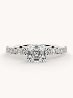 Valanova - White Gold Plated Sterling Silver and Certified Lab Grown Diamond 1.06Cts