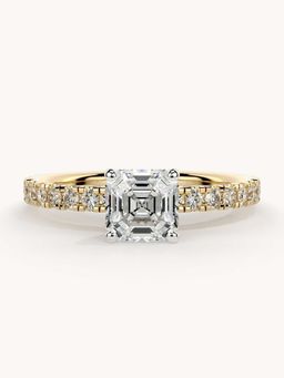 Valanova - Gold Plated Sterling Silver and Certified Lab Grown Diamond 1.06Cts