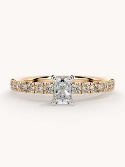 Valanova - Rose Gold Plated Sterling Silver and Certified Lab Grown Diamond 0.56Cts
