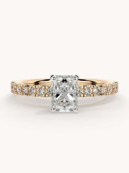 Valanova - Rose Gold Plated Sterling Silver and Certified Lab Grown Diamond 0.81Cts