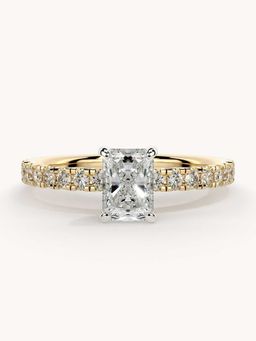 Valanova - Gold Plated Sterling Silver and Certified Lab Grown Diamond 0.81Cts