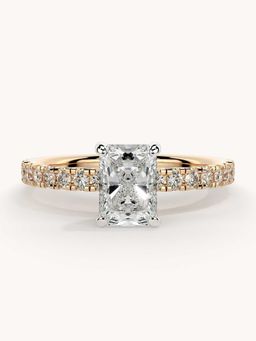 Valanova - Rose Gold Plated Sterling Silver and Certified Lab Grown Diamond 1.06Cts