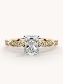 Valanova - Gold Plated Sterling Silver and Certified Lab Grown Diamond 1.06Cts