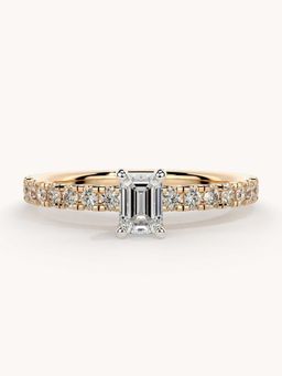Valanova - Rose Gold Plated Sterling Silver and Certified Lab Grown Diamond 0.56Cts