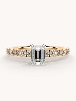 Valanova - Rose Gold Plated Sterling Silver and Certified Lab Grown Diamond 0.81Cts