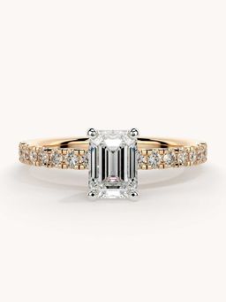 Valanova - Rose Gold Plated Sterling Silver and Certified Lab Grown Diamond 1.06Cts