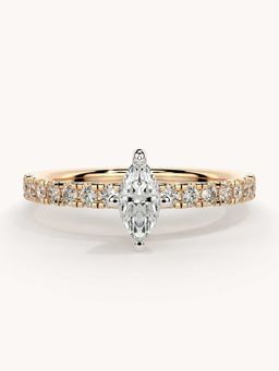 Valanova - Rose Gold Plated Sterling Silver and Certified Lab Grown Diamond 0.56Cts
